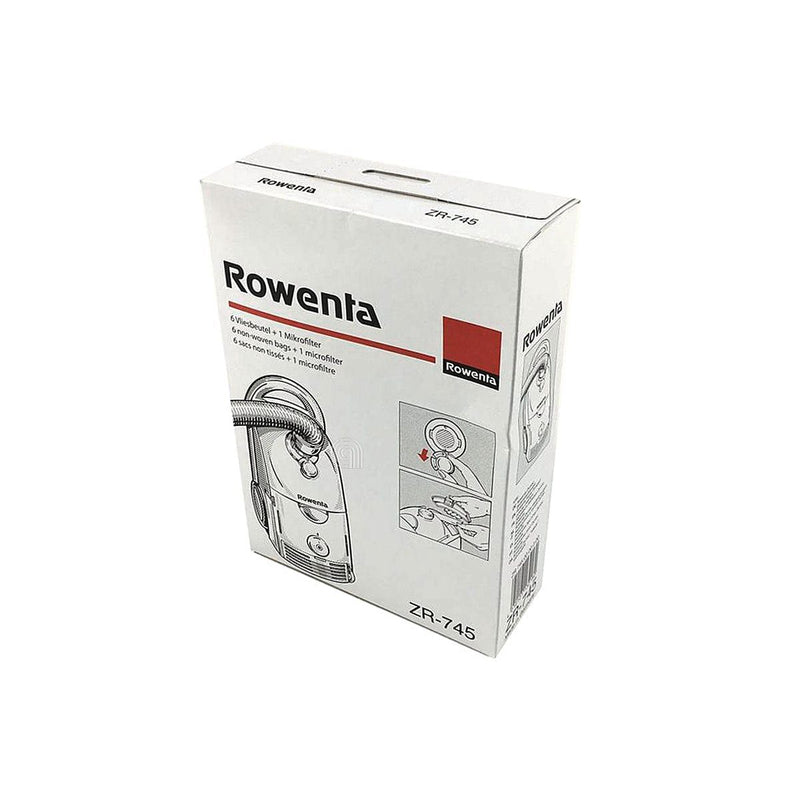 set 5 bolsas y 1 filtro original aspiradora Rowenta ZR745
