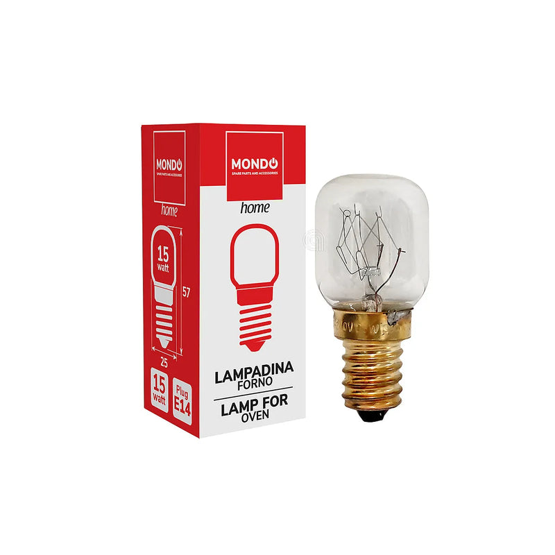 MONDO - Bombilla para Horno - E14 15W 300° 220/240