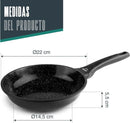 LACOR Sartén Kale Aluminio Fundido 22cm - Modelo 26522