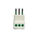 GBC - ADAPTADOR TRIPLE Y ENCHUFE ITALIANO 10A - AST-55301166