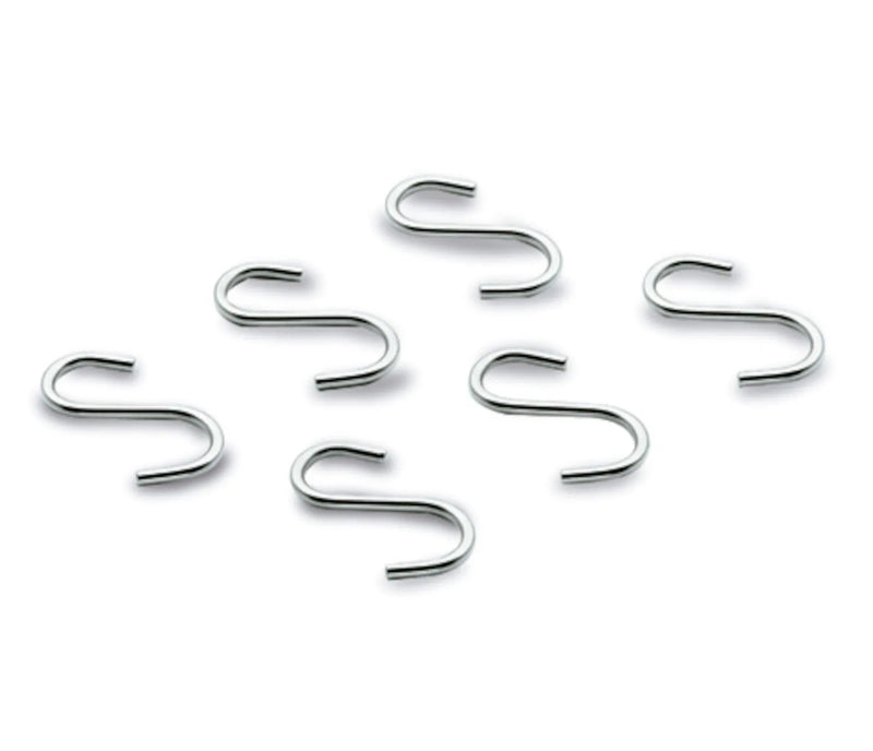 LACOR Set de 6 ganchos para el colgador de barra 60700