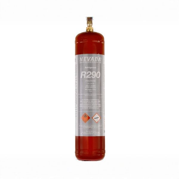 Gas refrigerante r290a botella 370 gr.