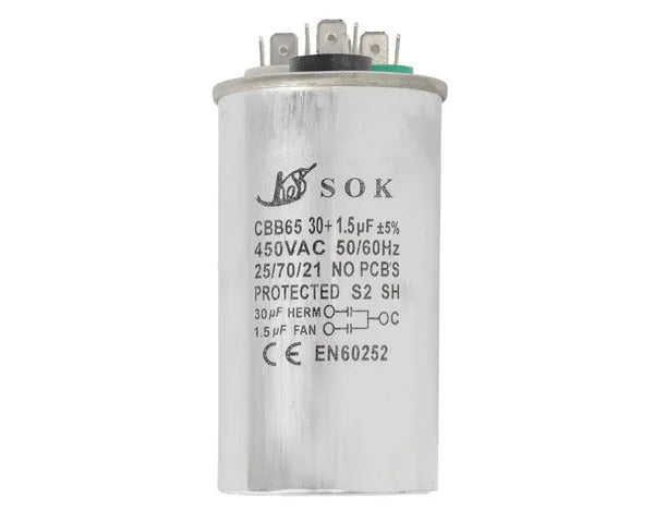 Condensador trabajo 30µf + 1,5µf 450V