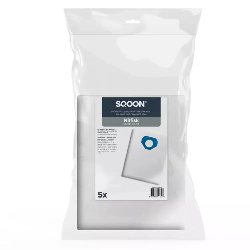 Nilfisk Bolsa alta filtración aspirador GM80 - 5 unidades