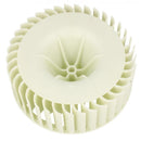 Rotor ventilador secadora C00869331, detalle del cubo cónico y nervios de refuerzo